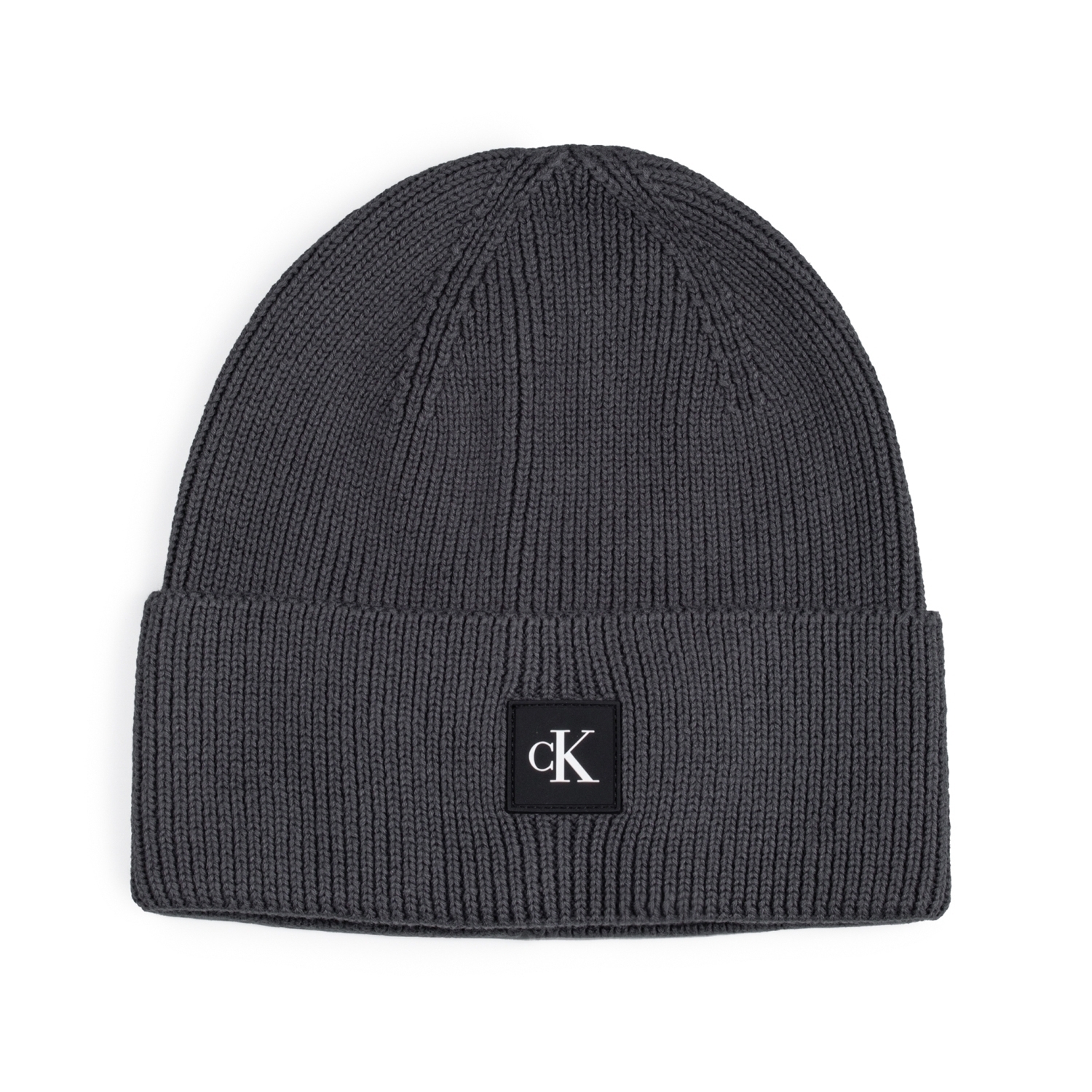 Calvin Klein Monogram Rubber Patch Beanie