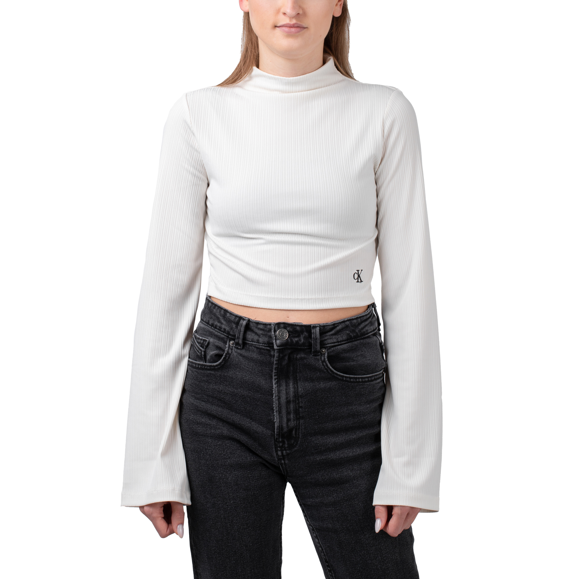 Calvin Klein Shiny High Neck Longsleeve