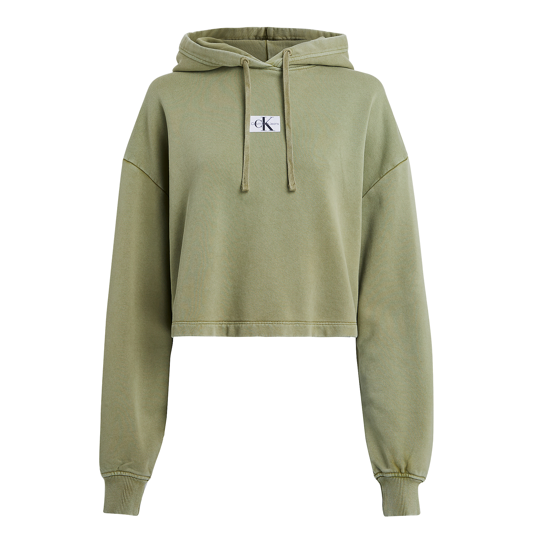 Calvin Klein Washed Woven Label Hoodie