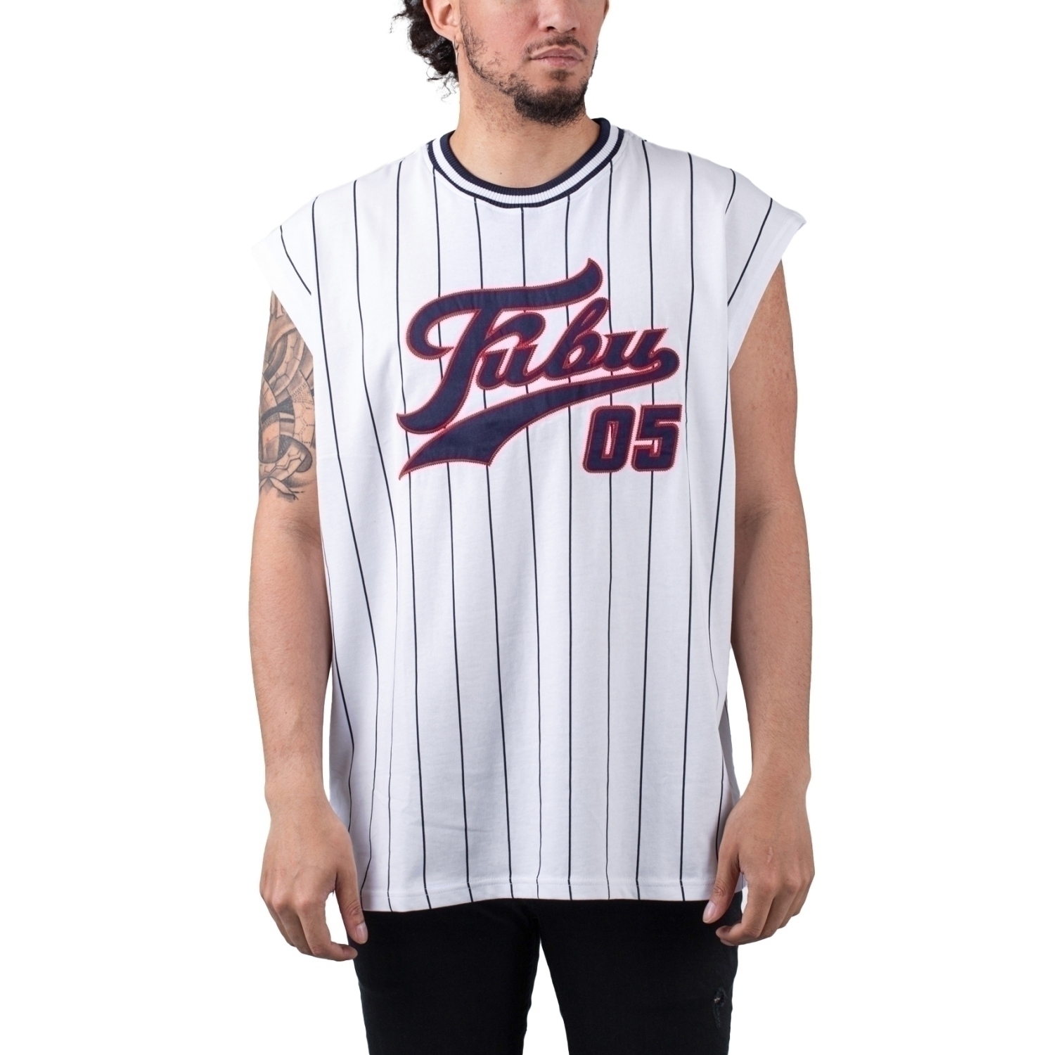 FUBU Varsity Pinstripe Tank Top
