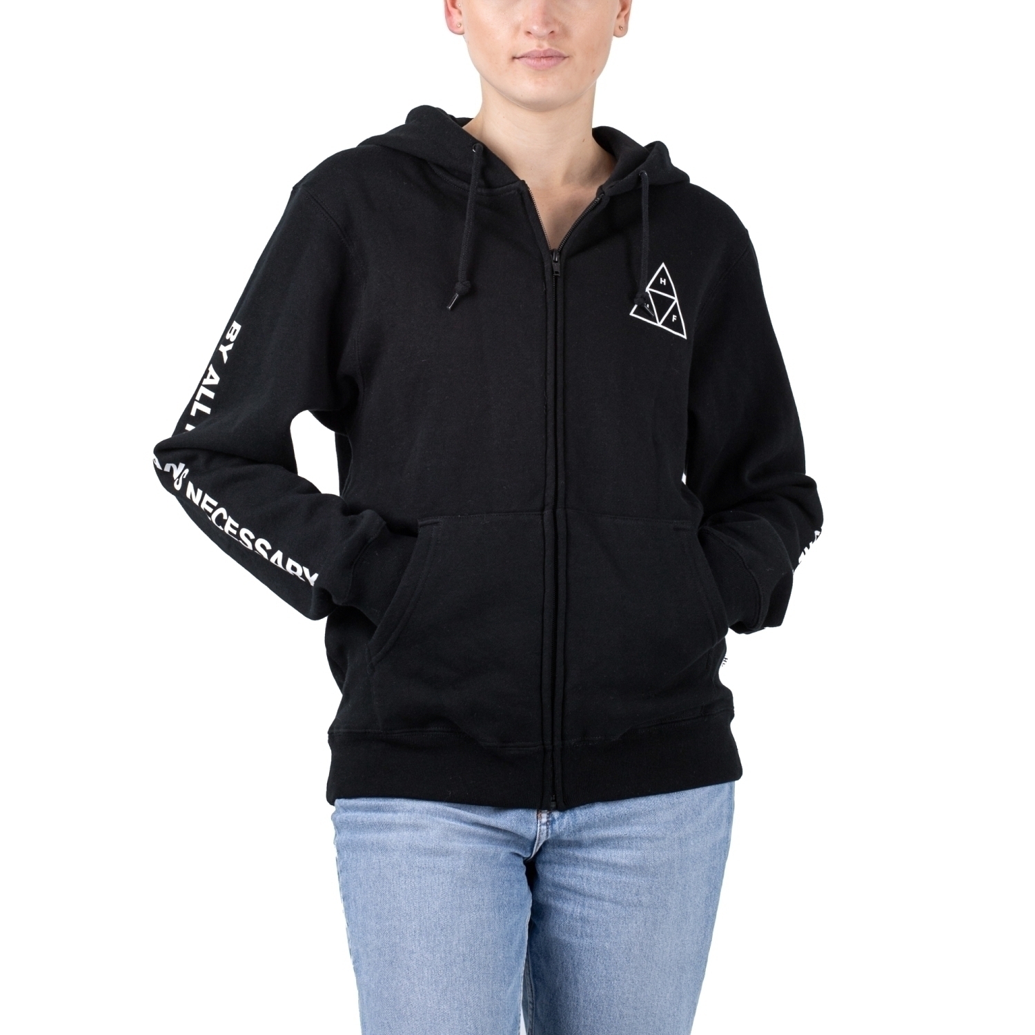 HUF All Means Triple Triangle Zip Hoodie