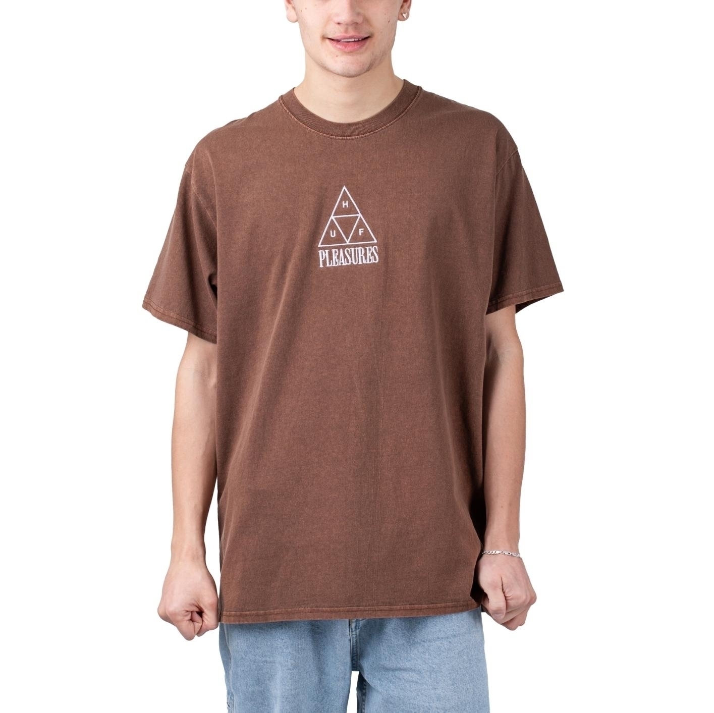 HUF x Pleasures Dyed Short Sleeve Tee