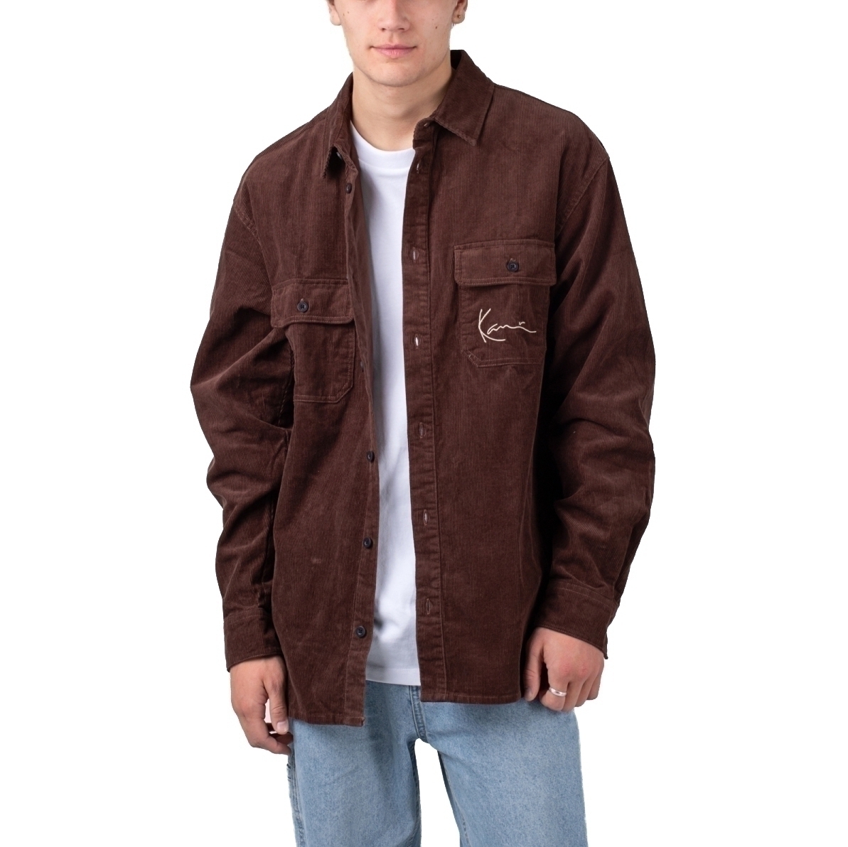 Karl Kani Chest Signature Corduroy Shirt