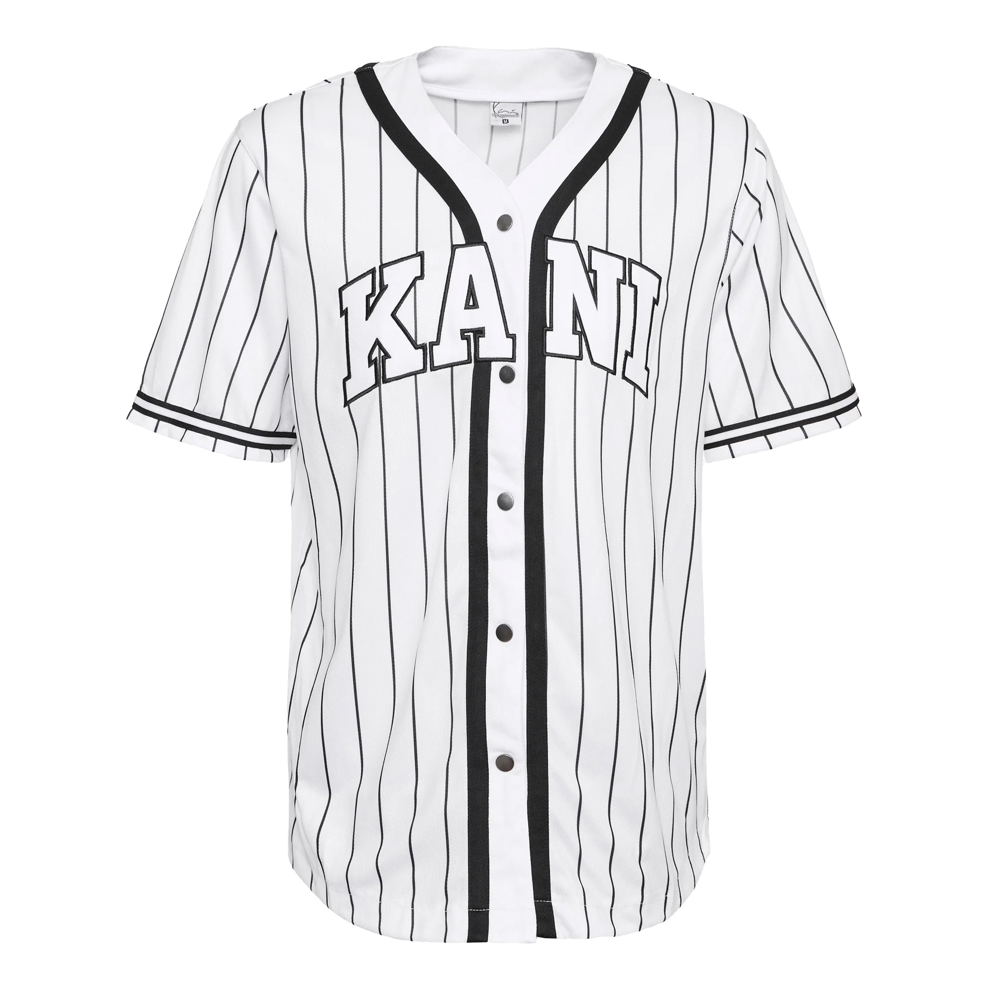Karl Kani Serif Pinstripe Baseball Jersey