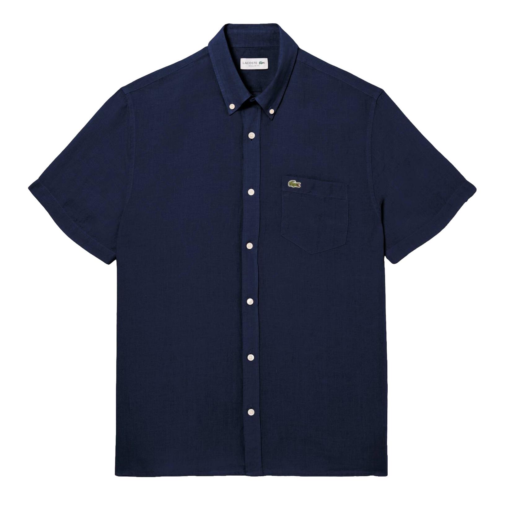 Lacoste Short Sleeve Linen Shirt