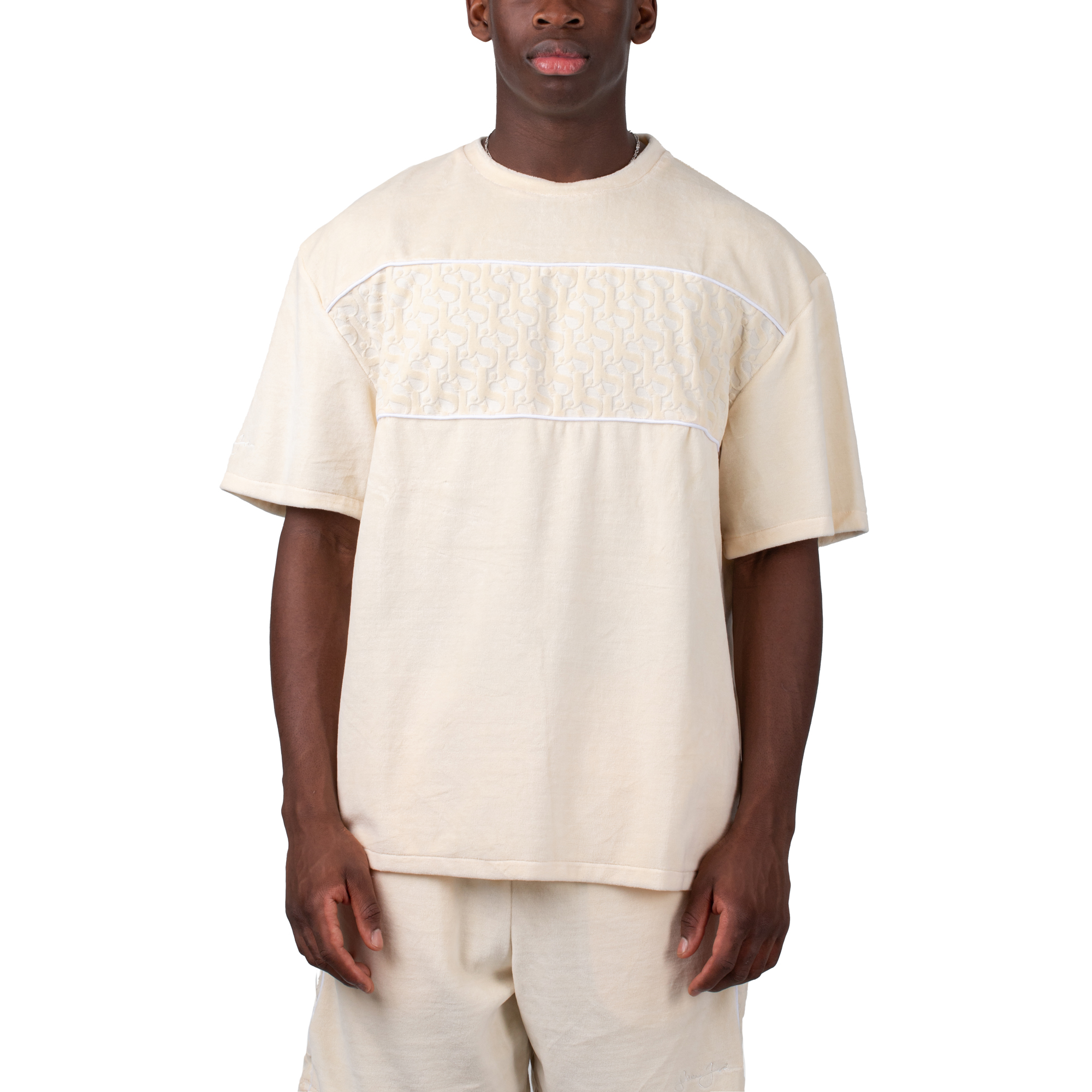 Sean John Monogram Logo Devorée Stripe Tee