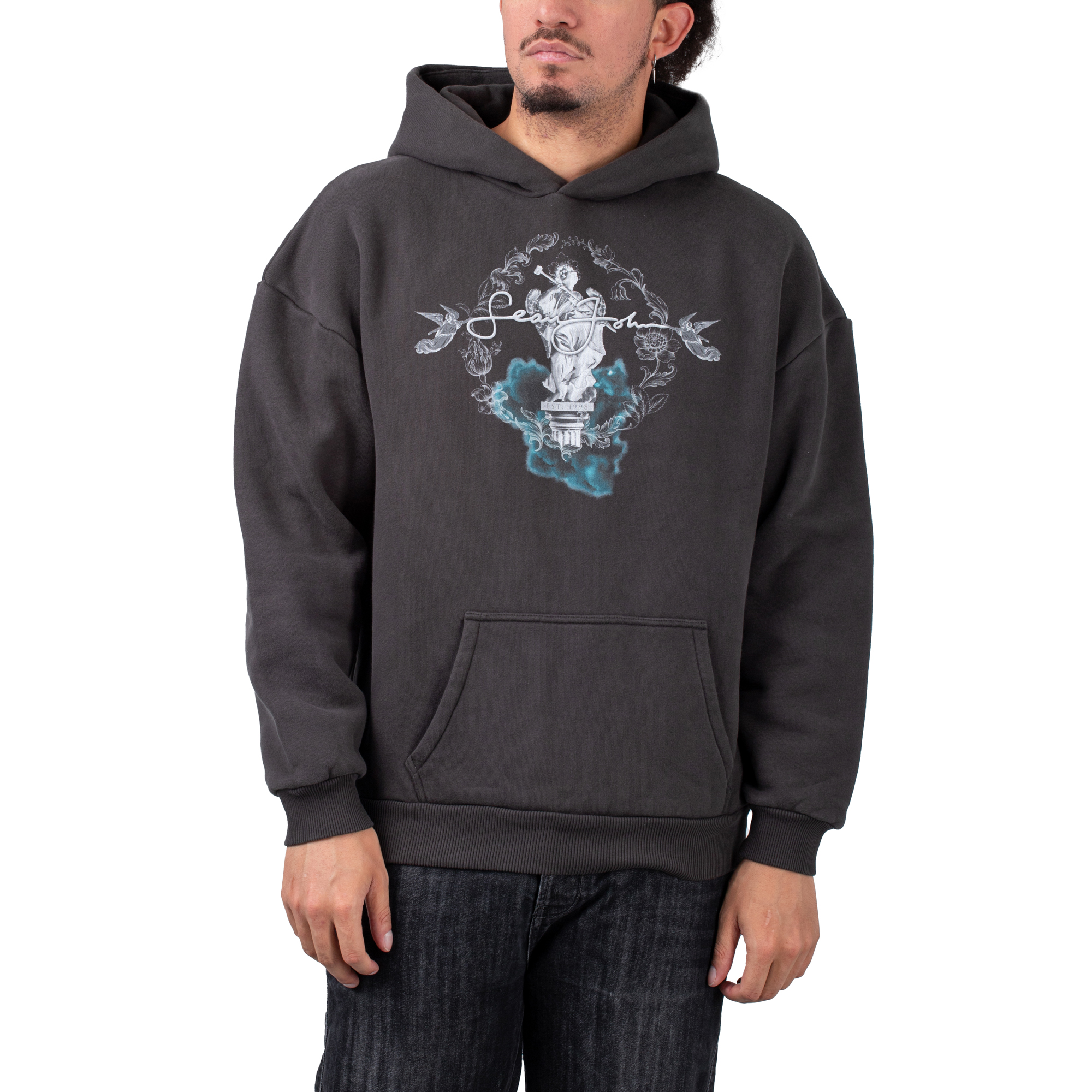 Sean John Script Logo Angel Hoodie