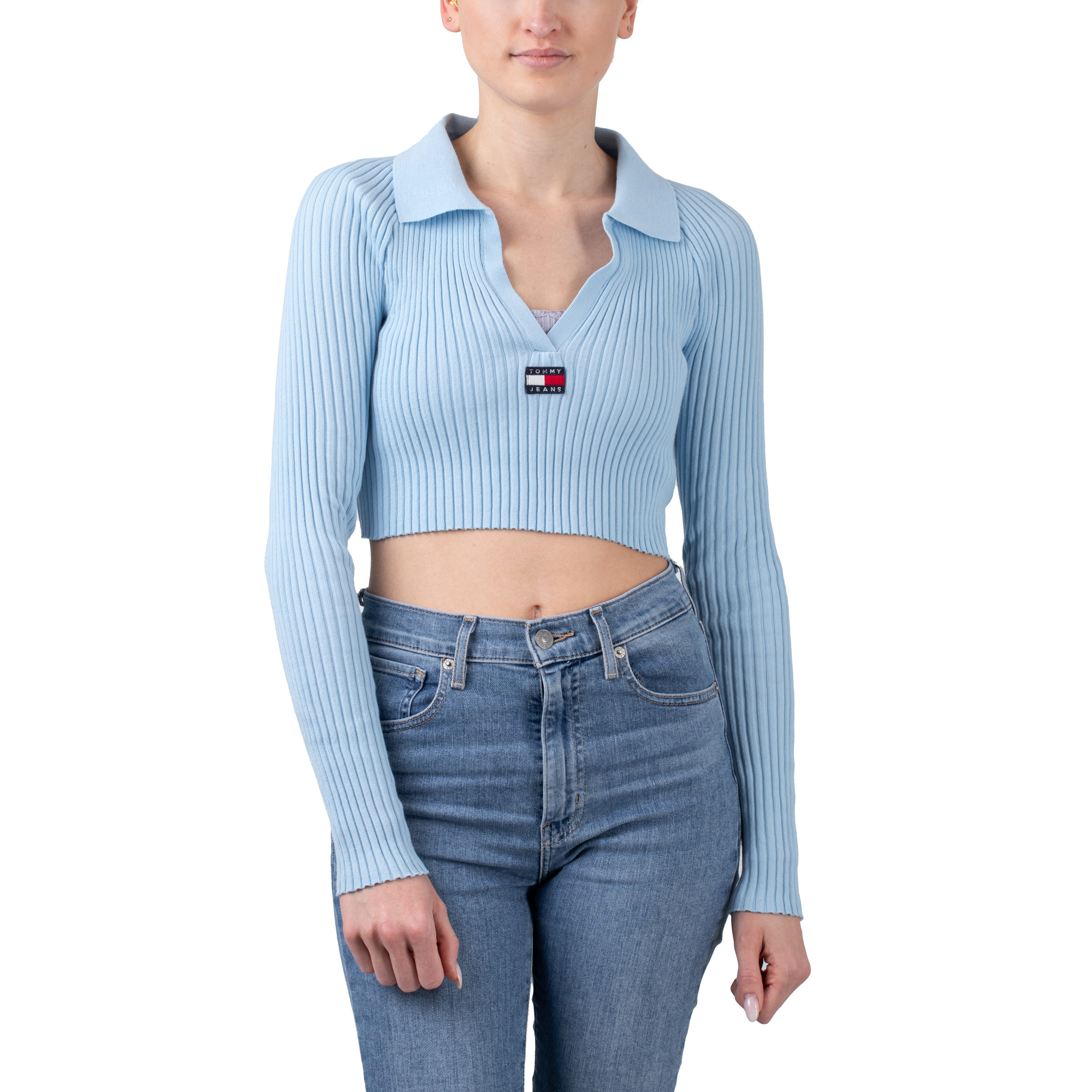 Tommy Jeans Badge Rib Collar Sweater