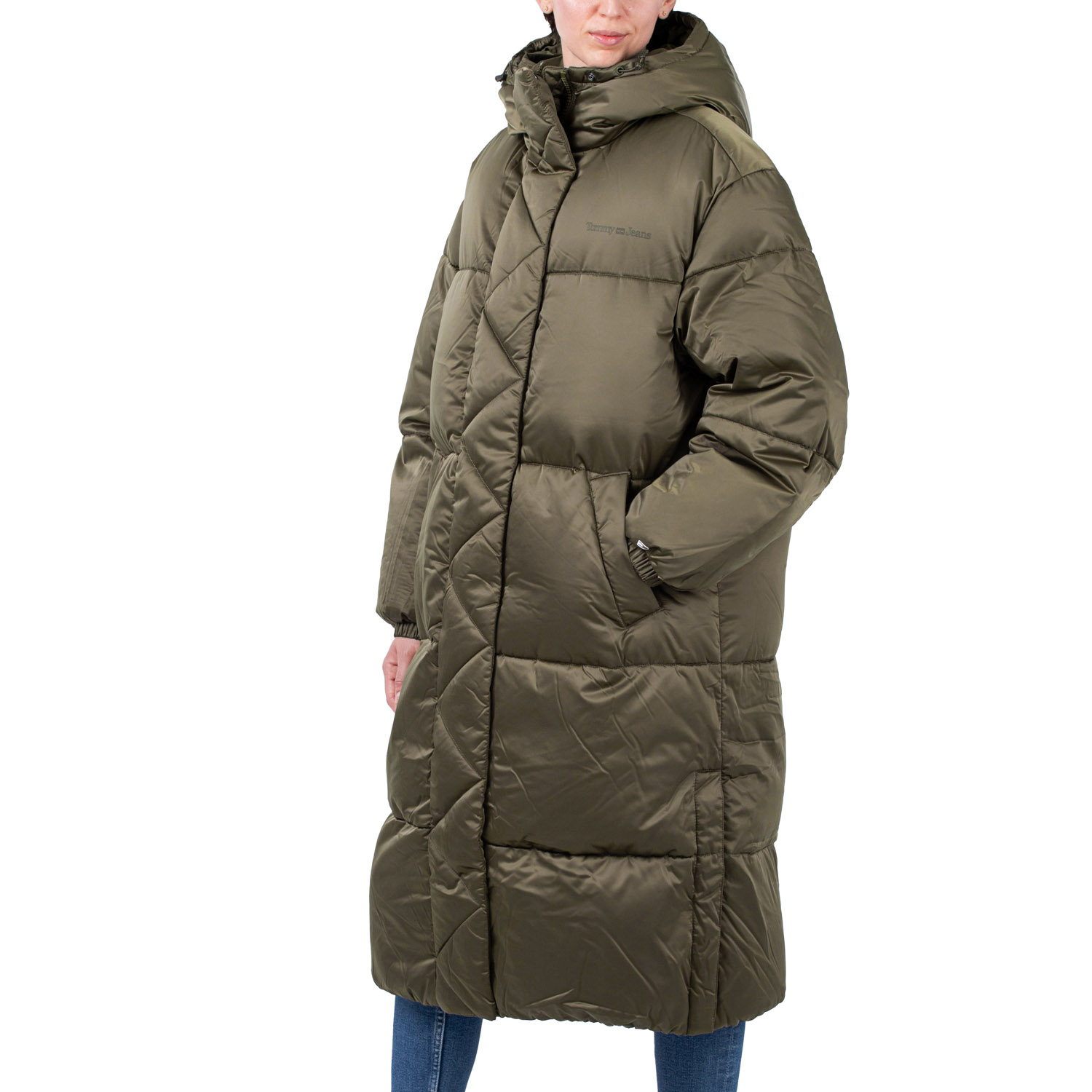 Tommy Jeans Long Satin Puffer