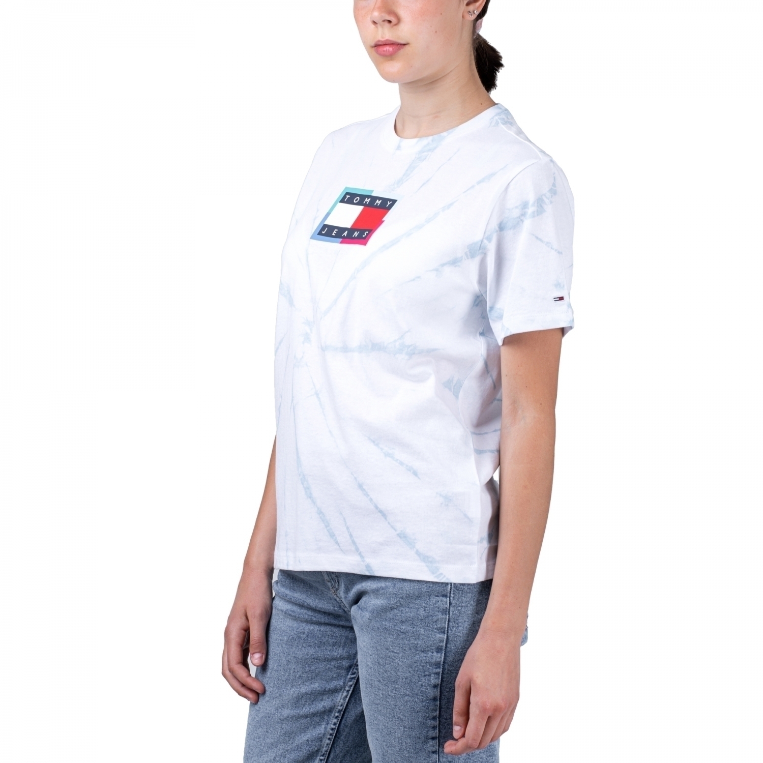 Tommy Jeans Relaxed Tie Dye Flag Tee