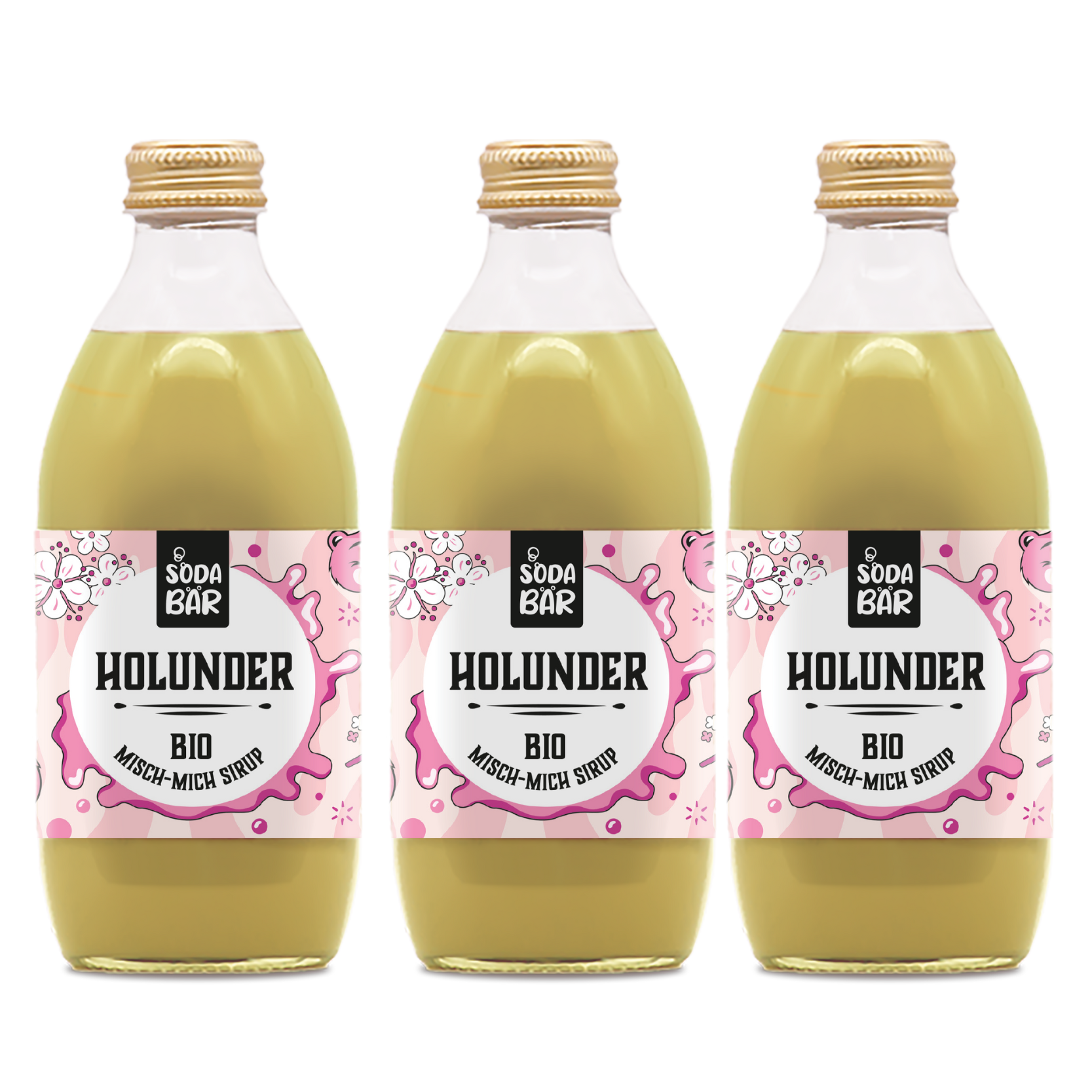 BIO Holunder Sirup - Misch Mich-3er Pack
