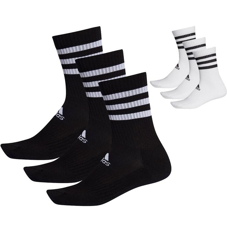 adidas 3-Streifen Cushioned Crew Socken 3er Pack