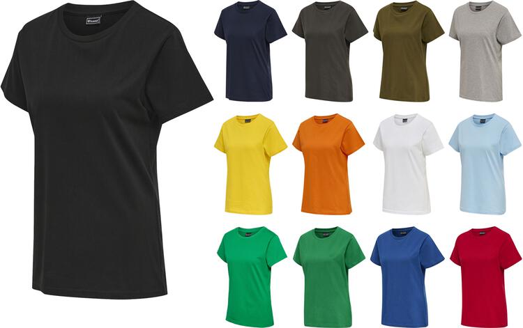 HummelRed Classic Basic T-Shirt S/S Damen 215121