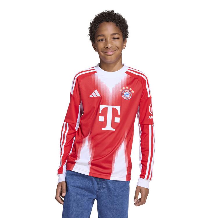 adidas FC Bayern Long Sleeve Heim Trikot 25/26 Kinder