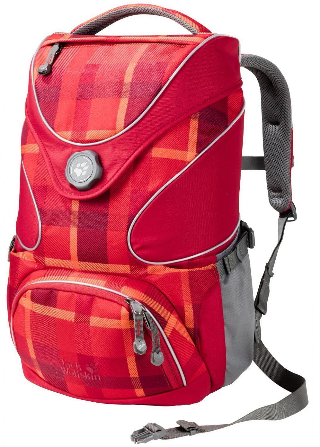 Jack Wolfskin Ramson Top 20 Pack Schulrucksack (7941 indian red woven check)