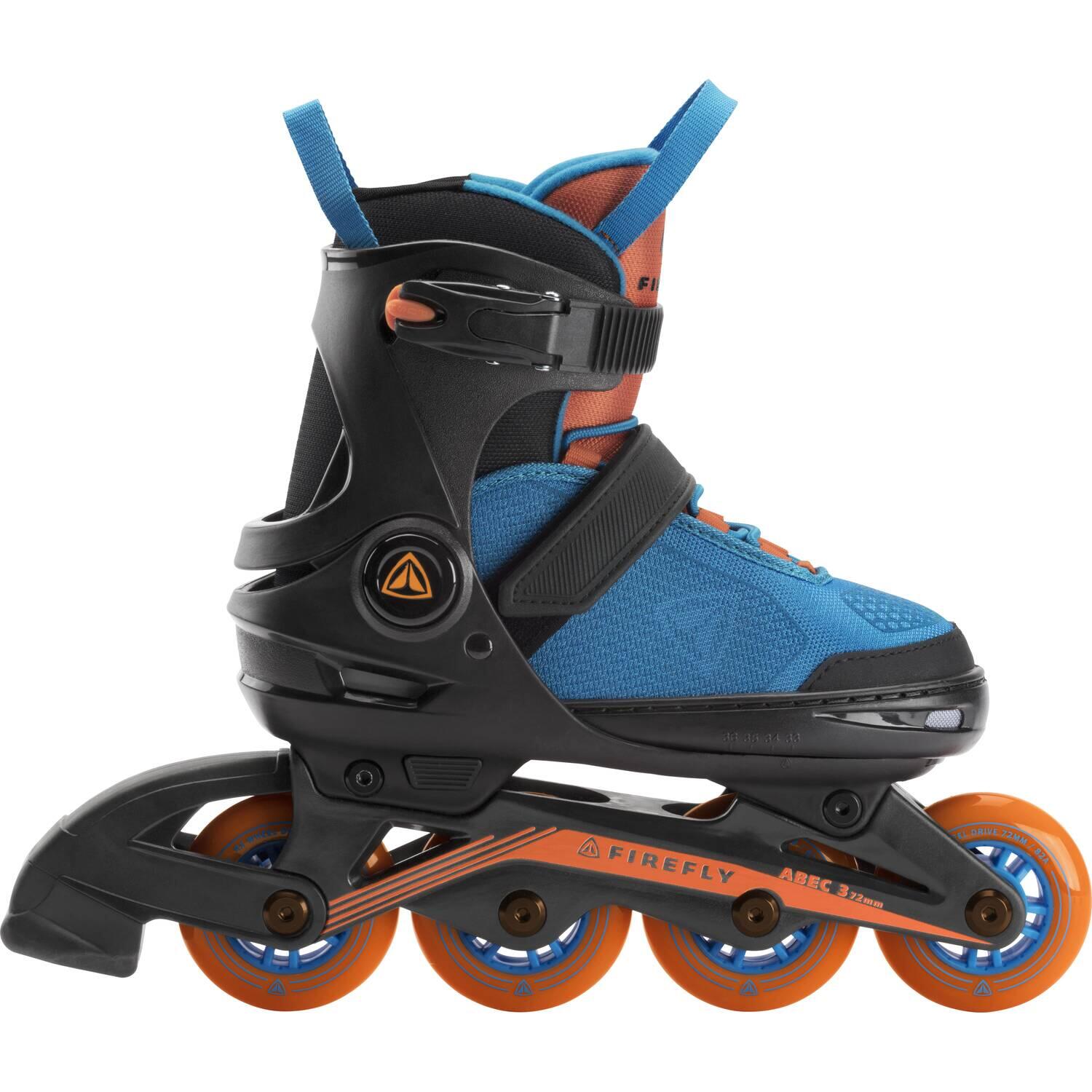 Firefly Kinder Inlineskate 510 Boy (37.0-40.0 (Rollen 76 mm), 901 schwarz/blau/orange)