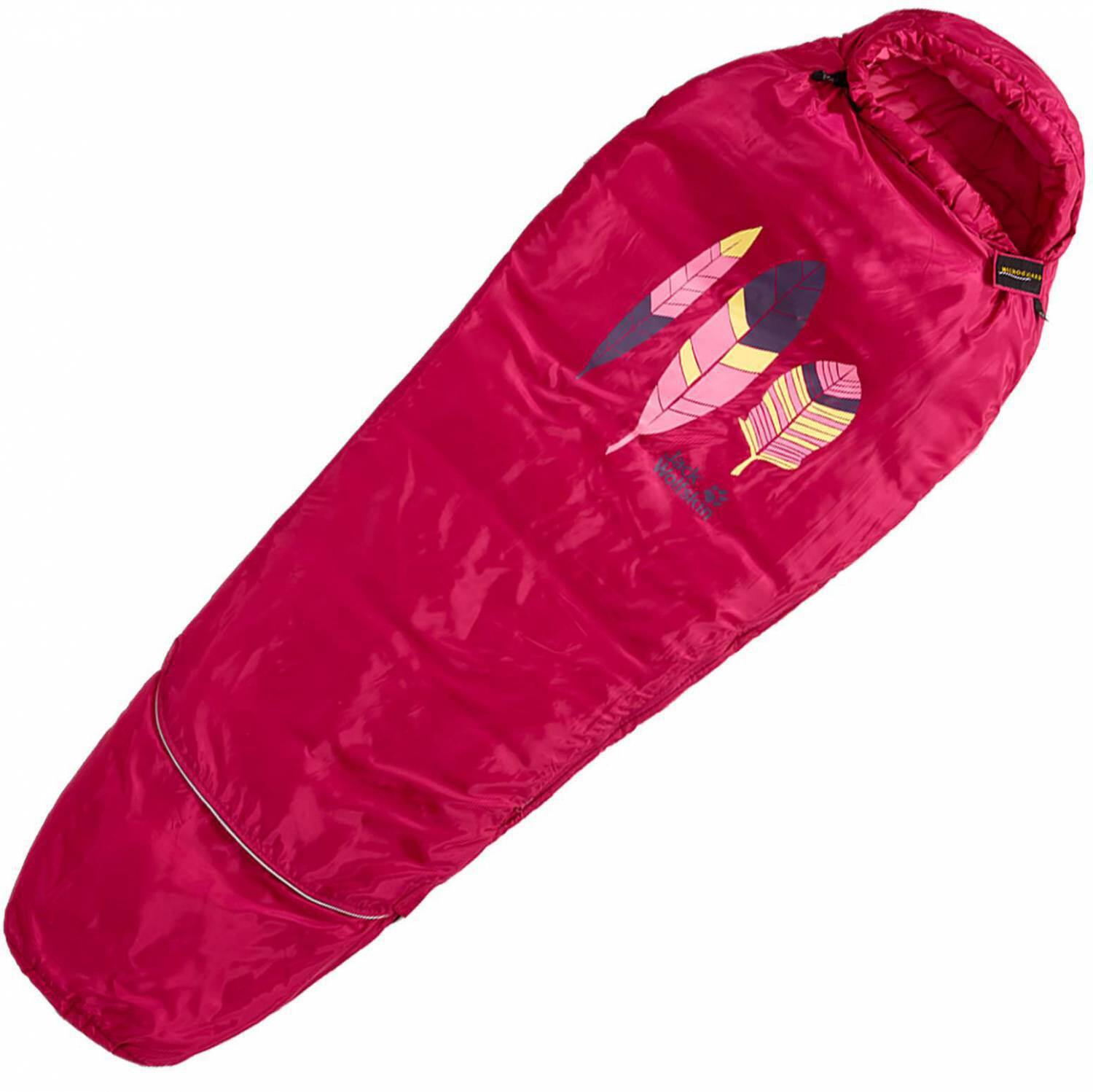 Jack Wolfskin Grow Up Kids Schlafsack (2081 azalea red, RV links)