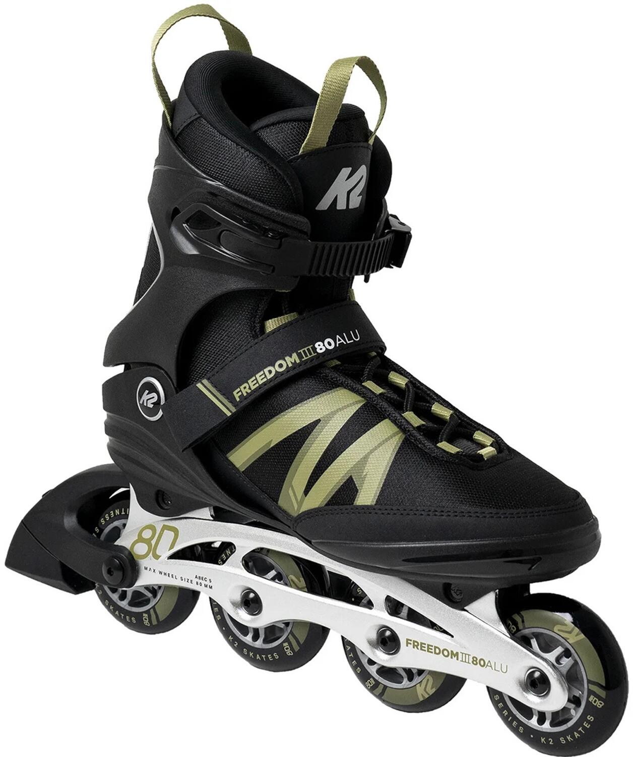 K2 Freedom III 80 Alu Man Inlineskate (46.0 (US=12.0), design)