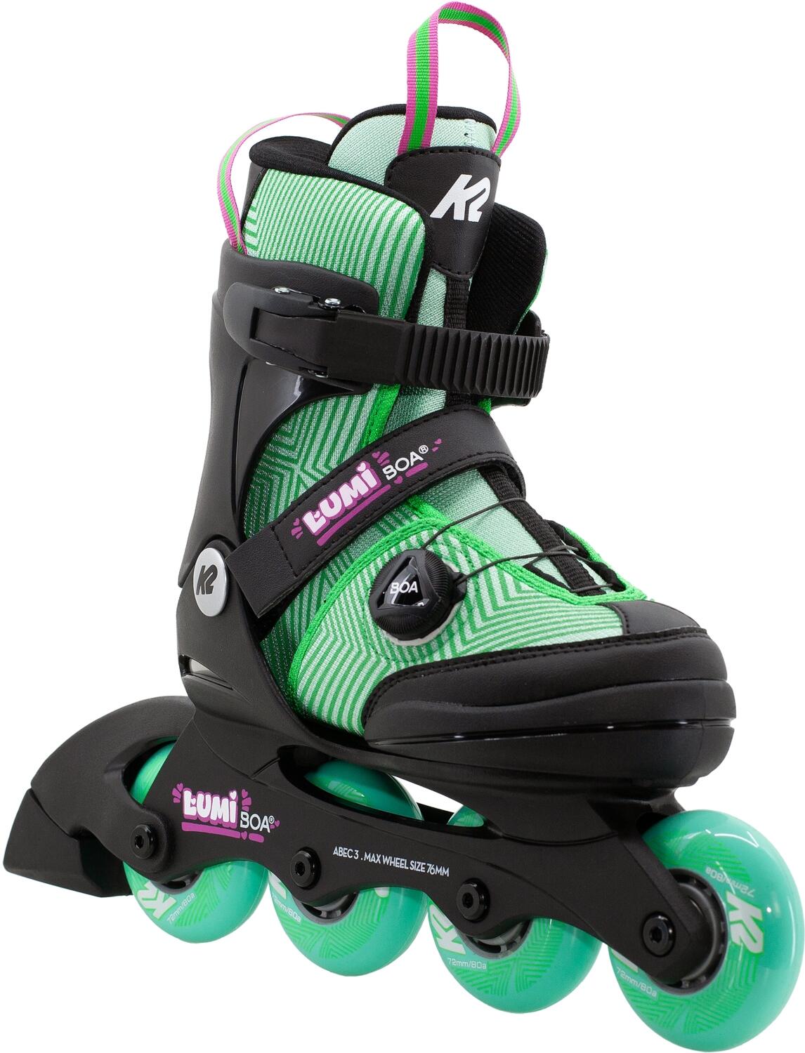 K2 Lumi Boa Junior Inlineskate Girl (29.0-34.0, (70 mm Räder) watermelon)