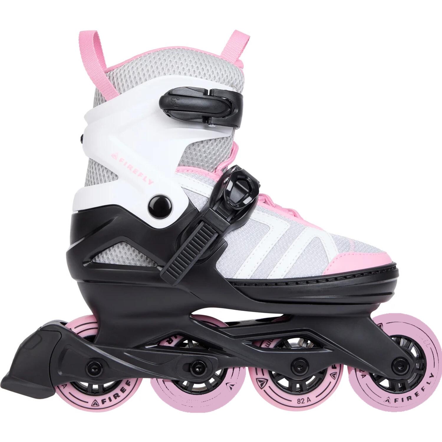 Firefly Kinder Inlineskates ILS C76 (38.0-41.0, (Rollen 76 mm) 901 white/orange/dark black)