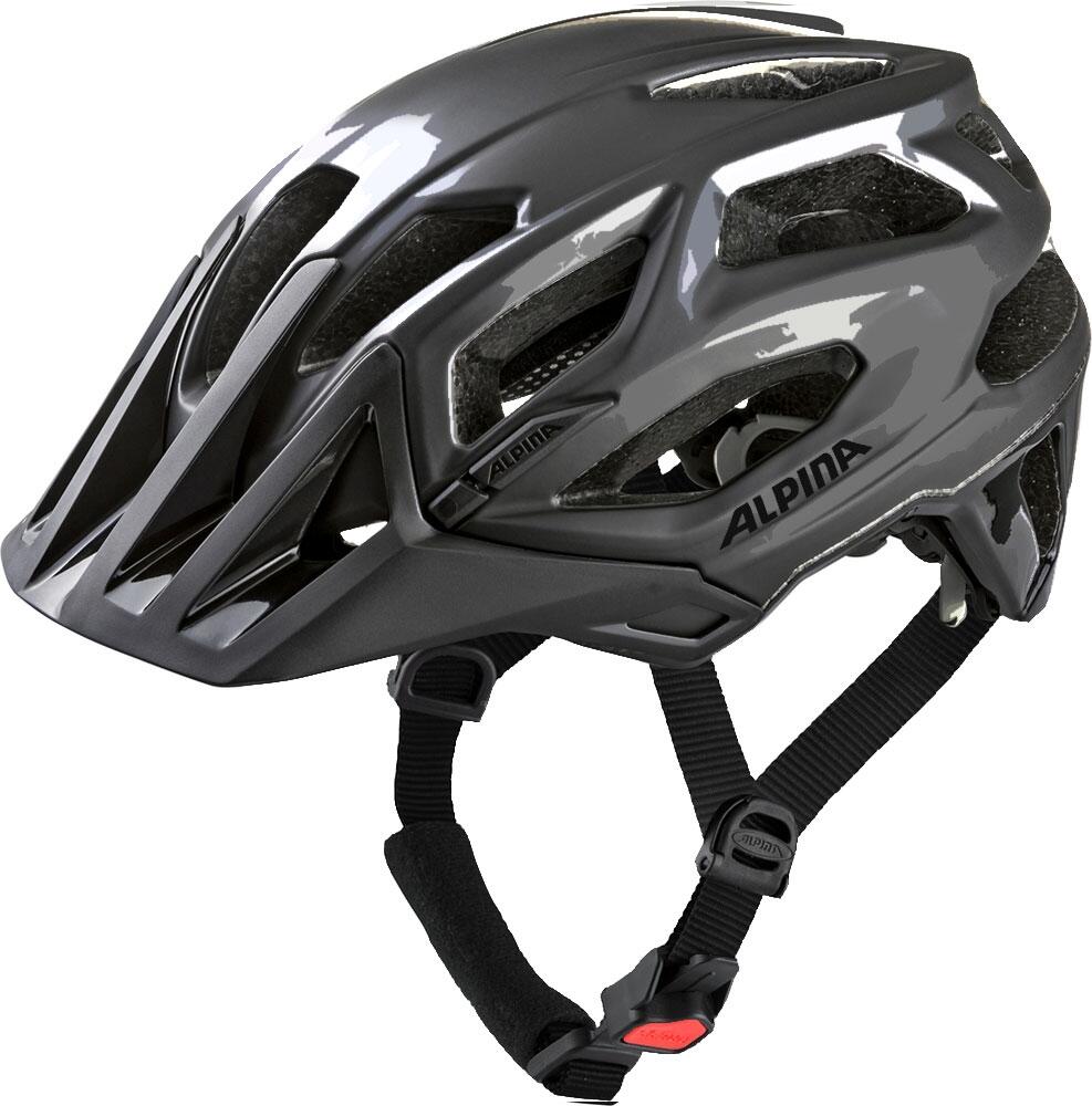 Alpina Garbanzo Fahrradhelm (52-57 cm, 22 dark silver gloss)