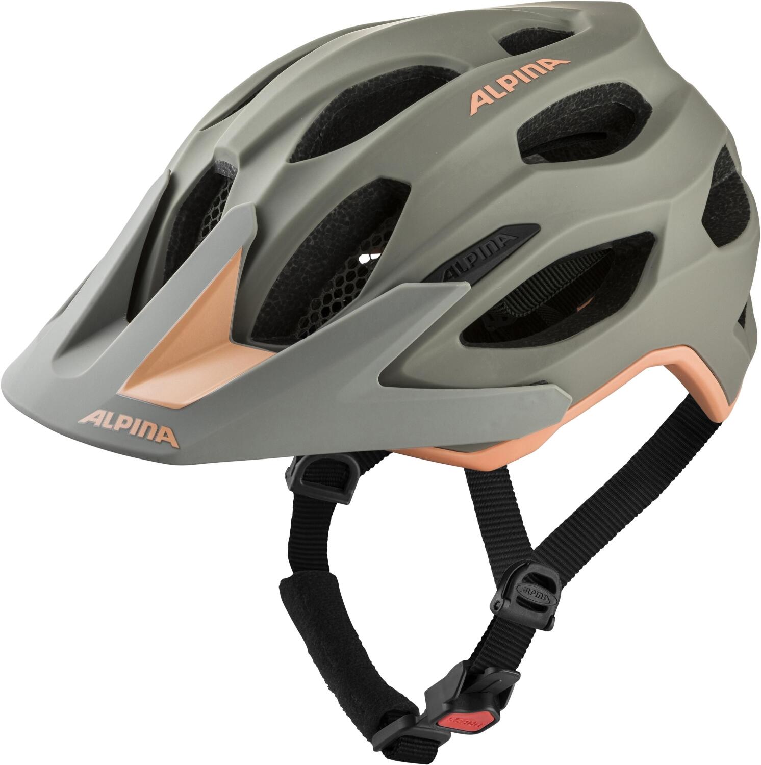 Alpina Carapax 2.0 Fahrradhelm (57-62 cm, 23 moon grey/peach matt)