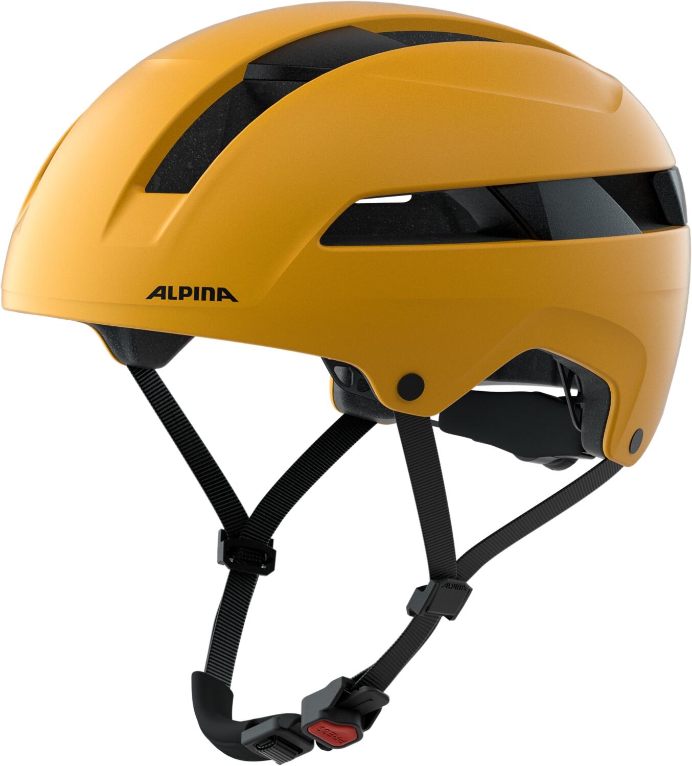 Alpina Soho City Fahrradhelm (51-56 cm, 45 burned/yellow matt)