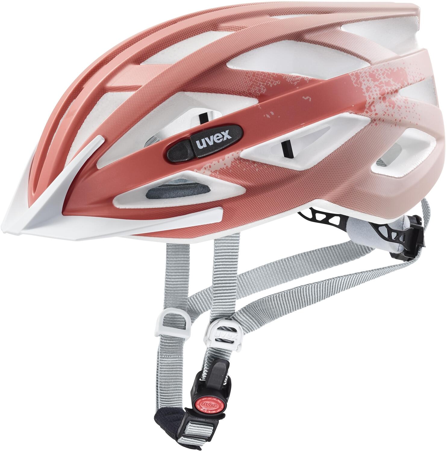 uvex Air Wing cc Fahrradhelm (56-60 cm, 05 dust rose/grapefruit matt)