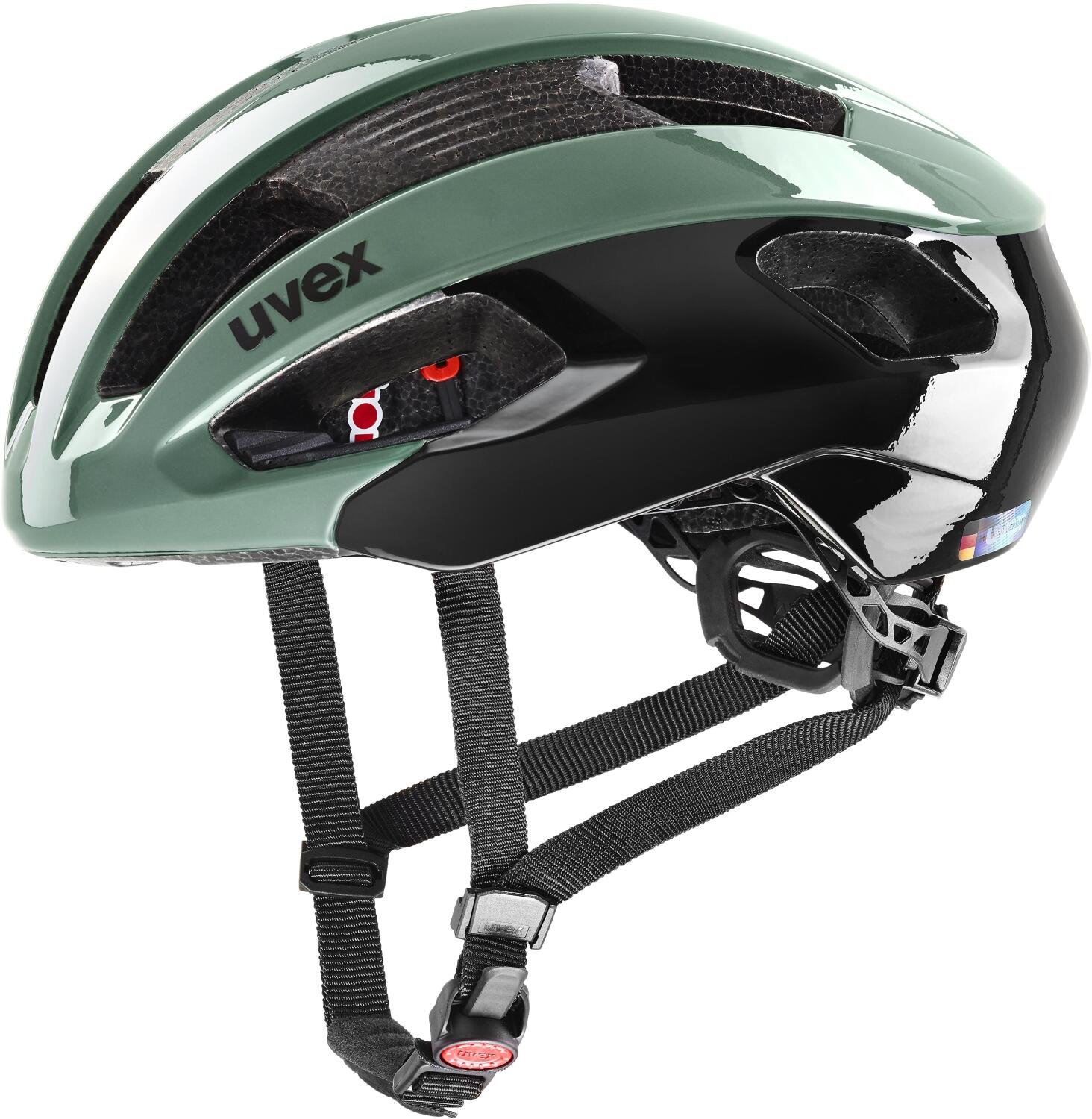 uvex Rise Fahrradhelm (52-57 cm, 04 moss/green black)