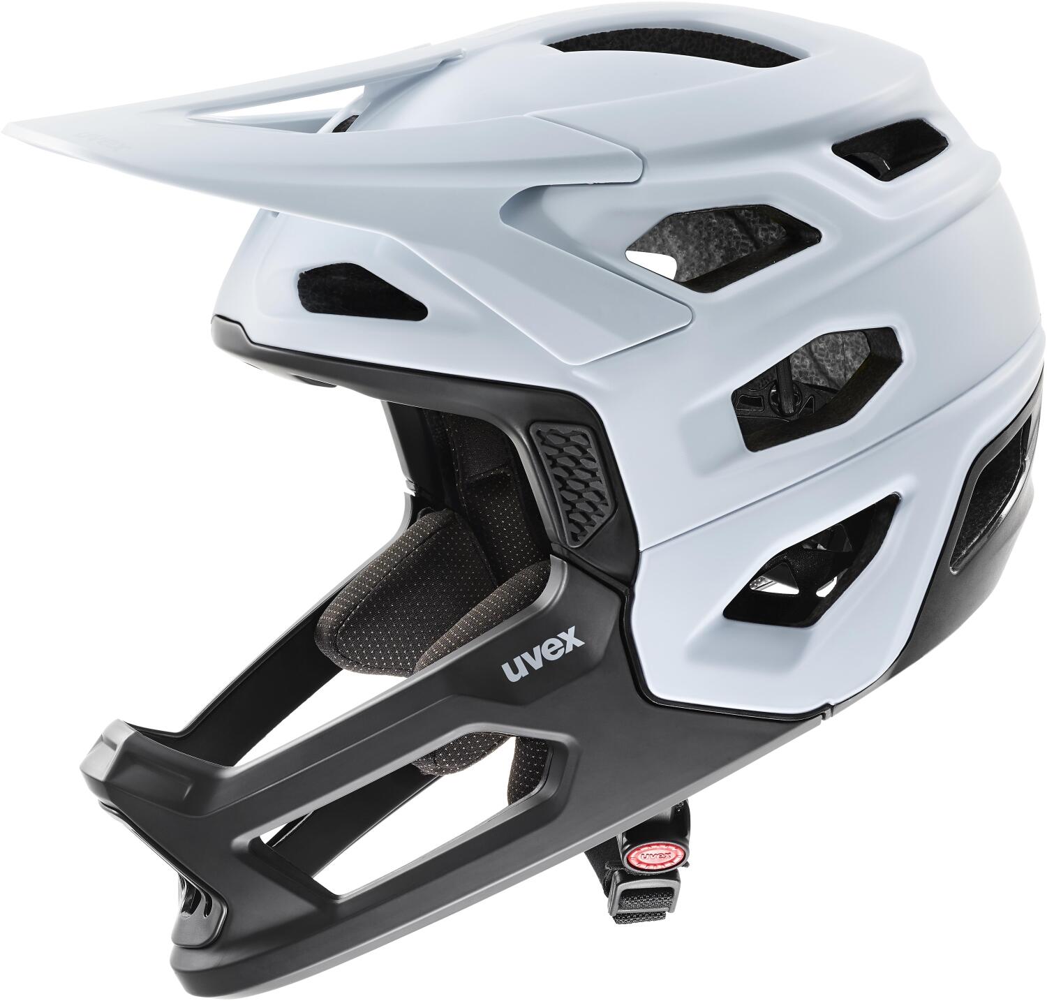 uvex revolt Fullface Helm (52-57 cm, 02 cloud/black matt)