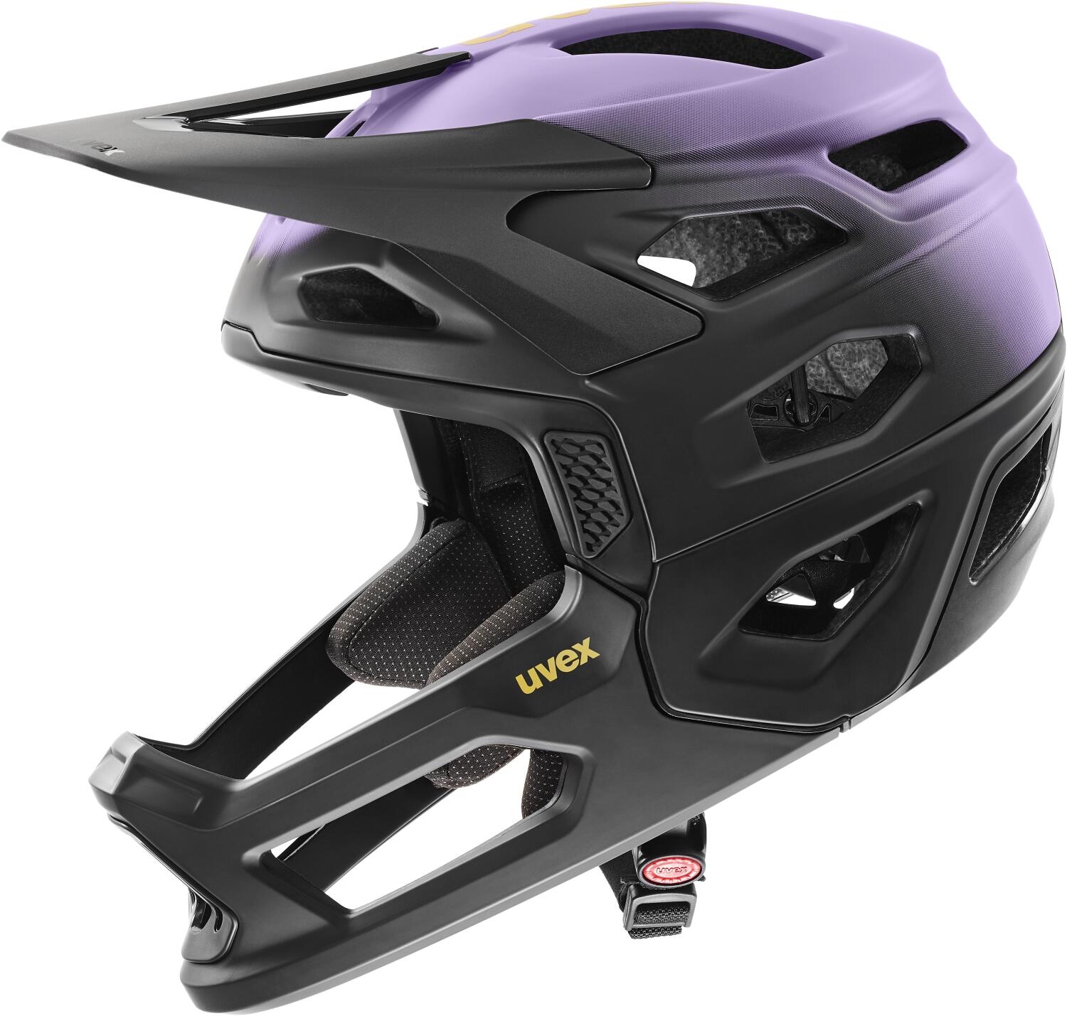 uvex revolt Fullface Helm (52-57 cm, 03 lilac/black matt)