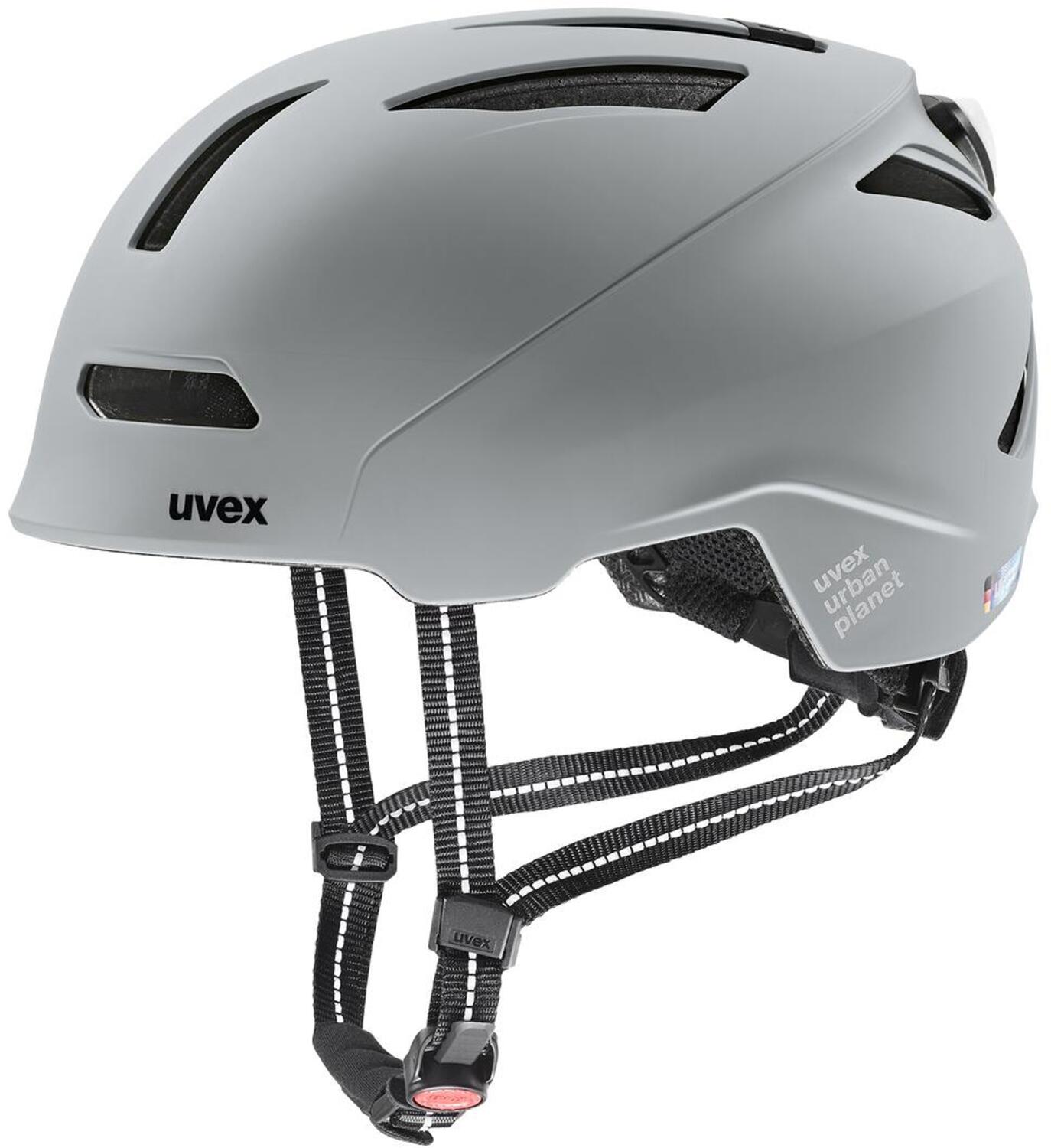 uvex Urban Planet LED Fahrradhelm (58-61 cm, 03 rhino matt)