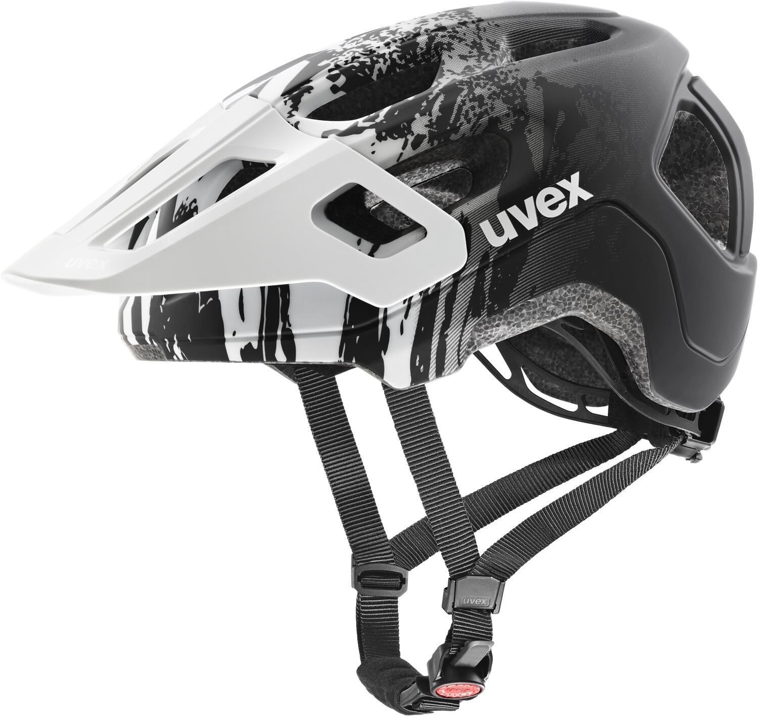 uvex React Jr. Fahrradhelm (52-56 cm, 10 white/black matt)