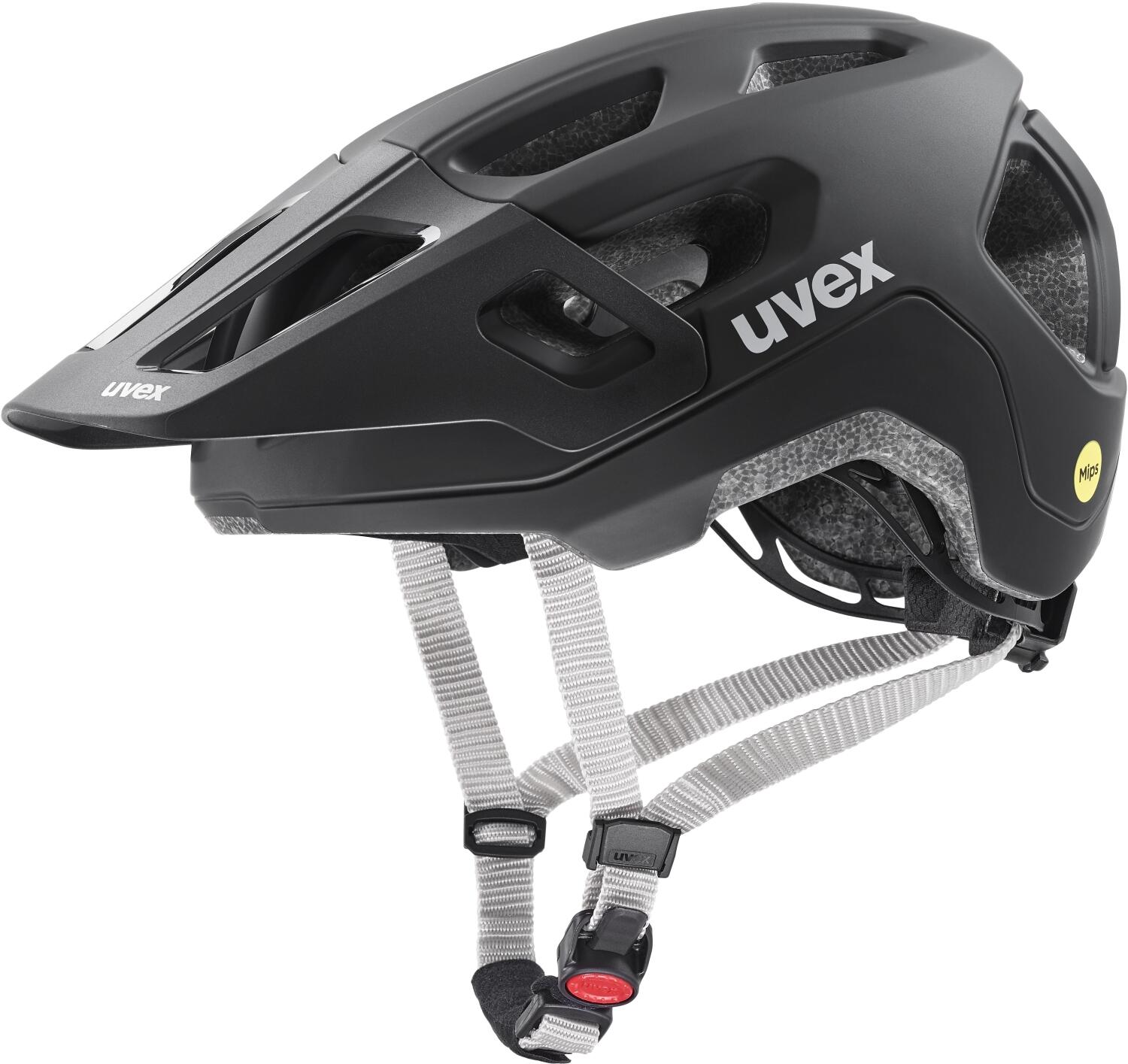 uvex React Jr. Mips Kinder-Fahrradhelm (52-56 cm, 01 black matt)