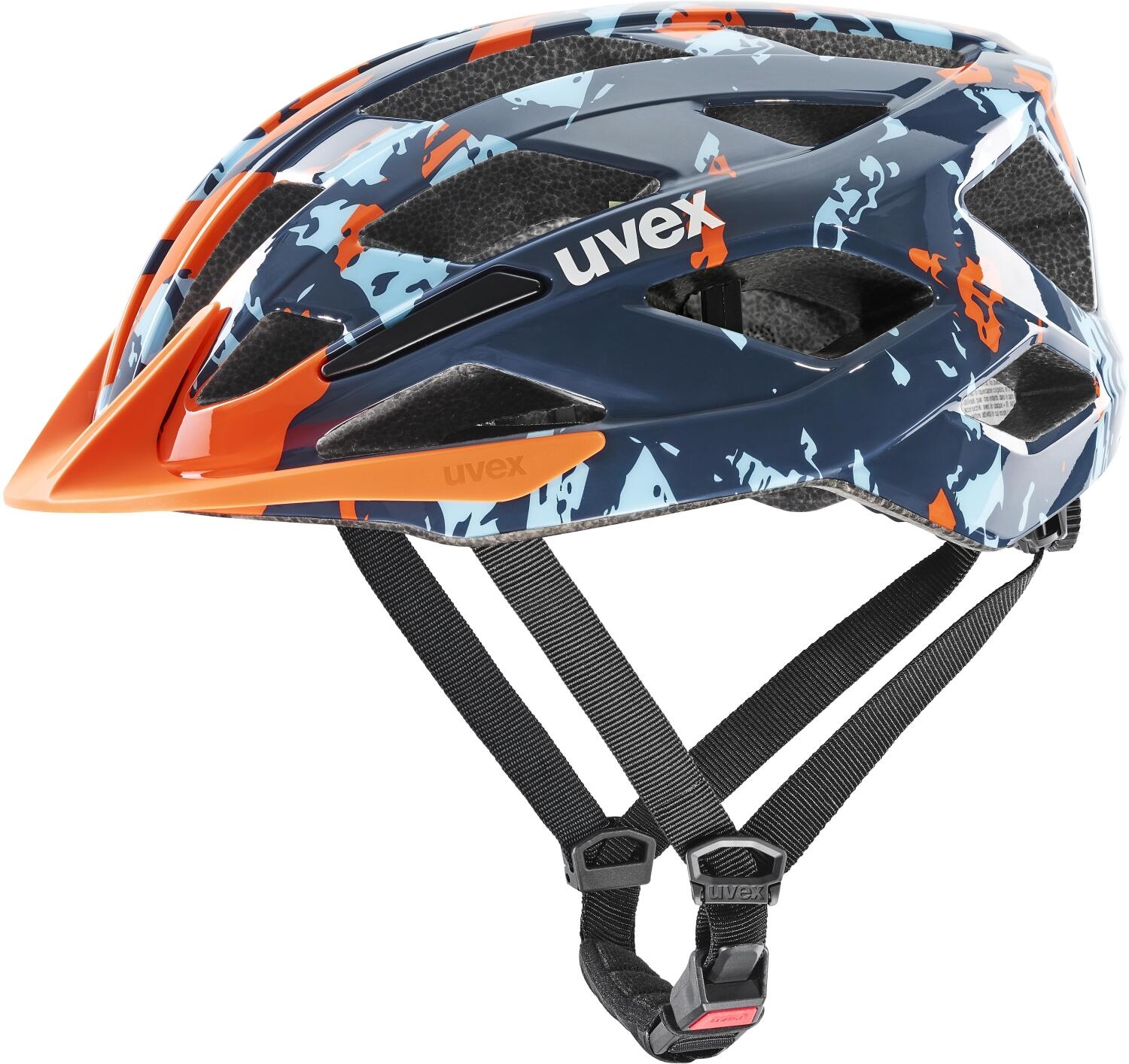 uvex Air Wing 2 Kinder Fahrradhelm (50-54 cm, 01 papaya/bubble matt)