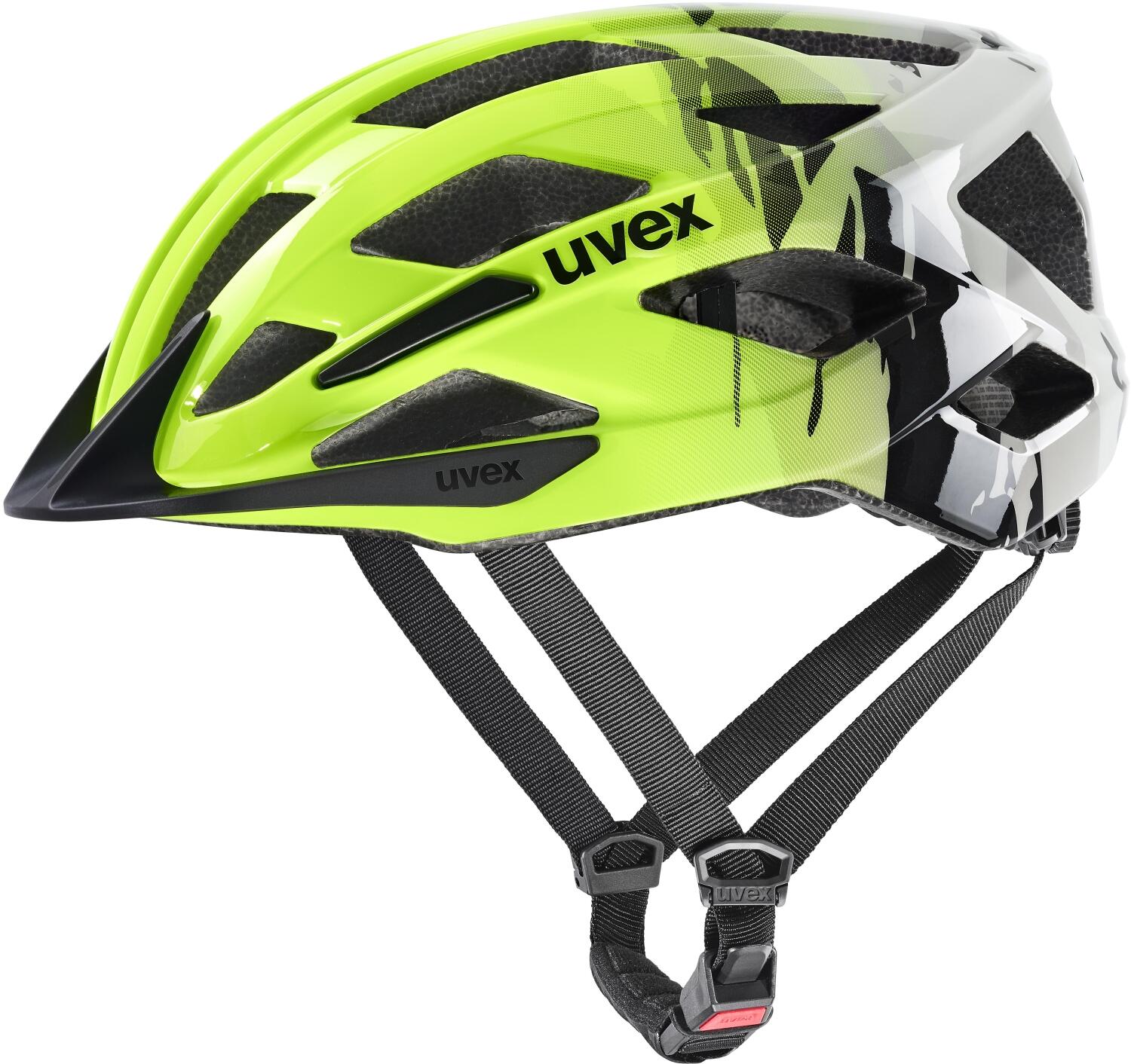 uvex Air Wing 2 Kinder Fahrradhelm (50-54 cm, 03 neon yellow/black)