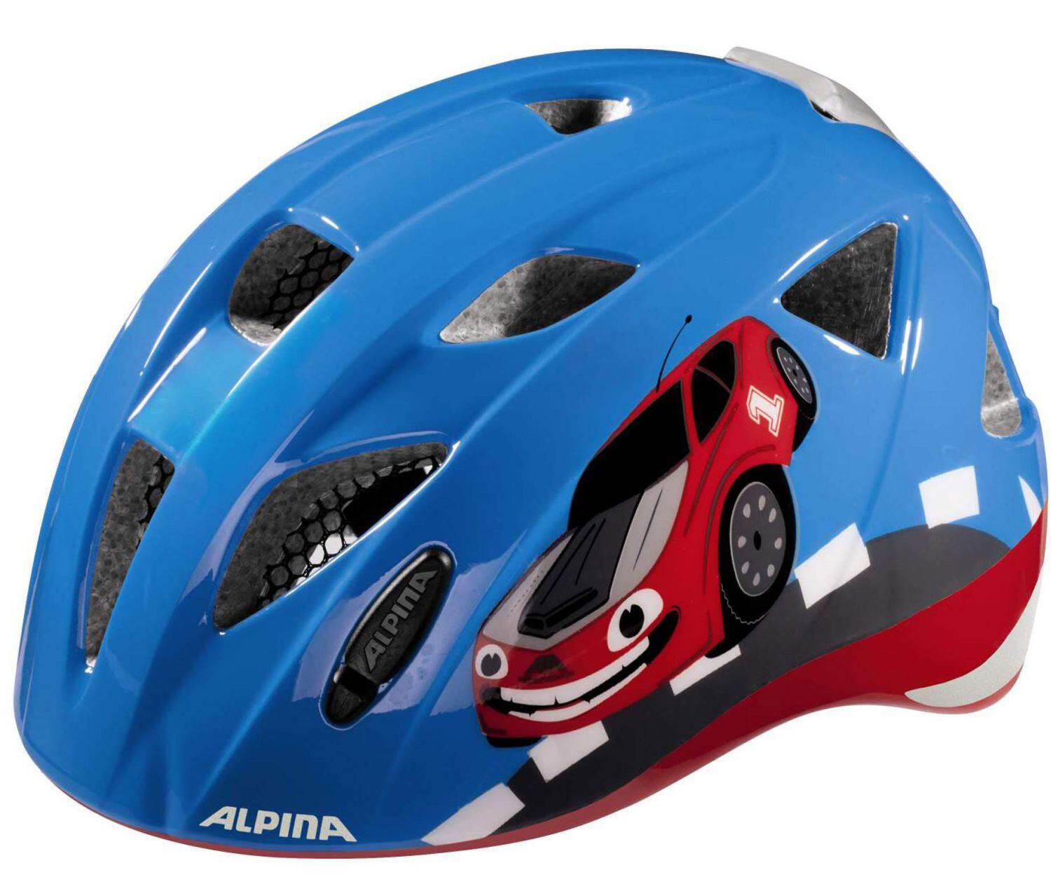 Alpina Ximo Flash Kinderfahrradhelm (49-54 cm, 80 red car)