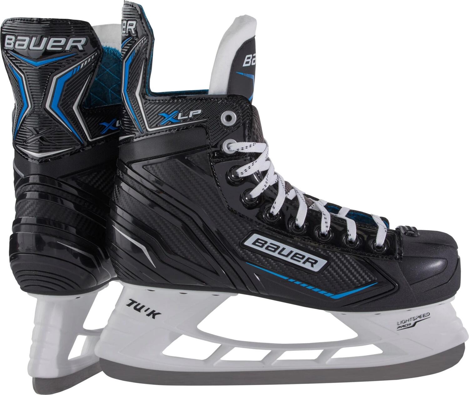 Bauer X-LP Skate Schlittschuhe (7.0 = 42.0, schwarz/weiß/blau/silber)