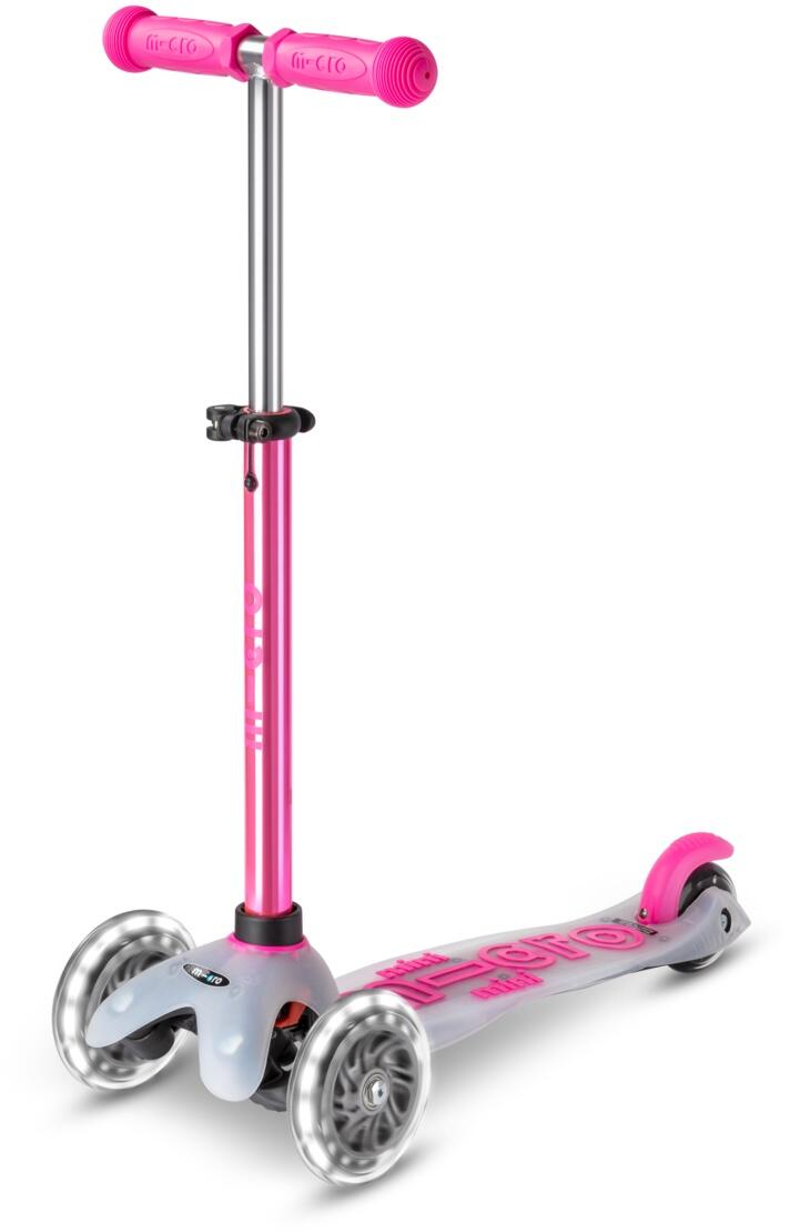 Micro Mini Deluxe Flux LED Kickboard (neochrome pink)