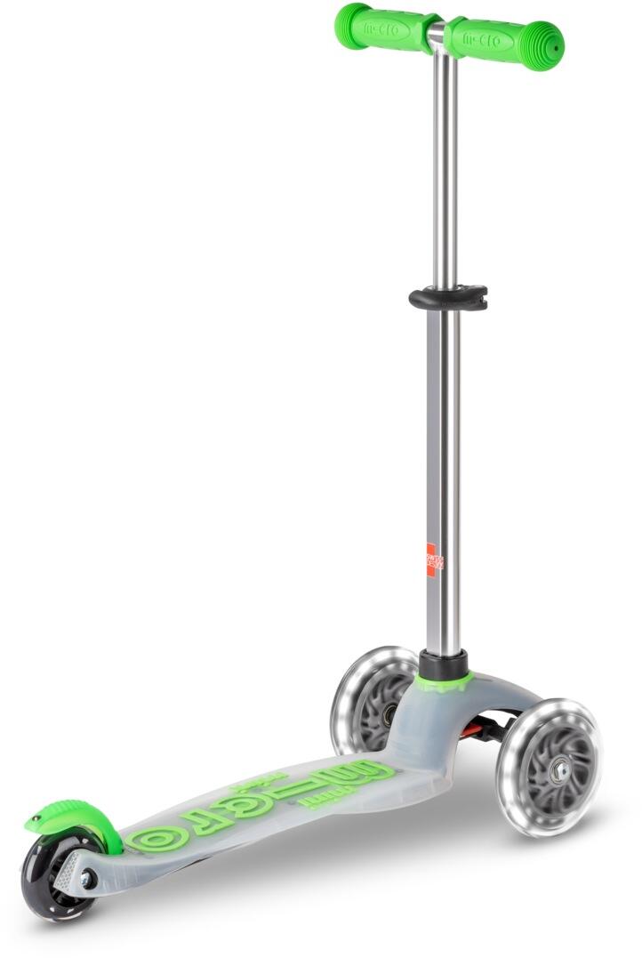 Micro Mini Deluxe Flux LED Kinderkickboard (neon green)