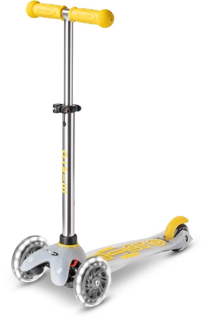 Micro Mini Deluxe Flux LED Kinderkickboard (neon yellow)