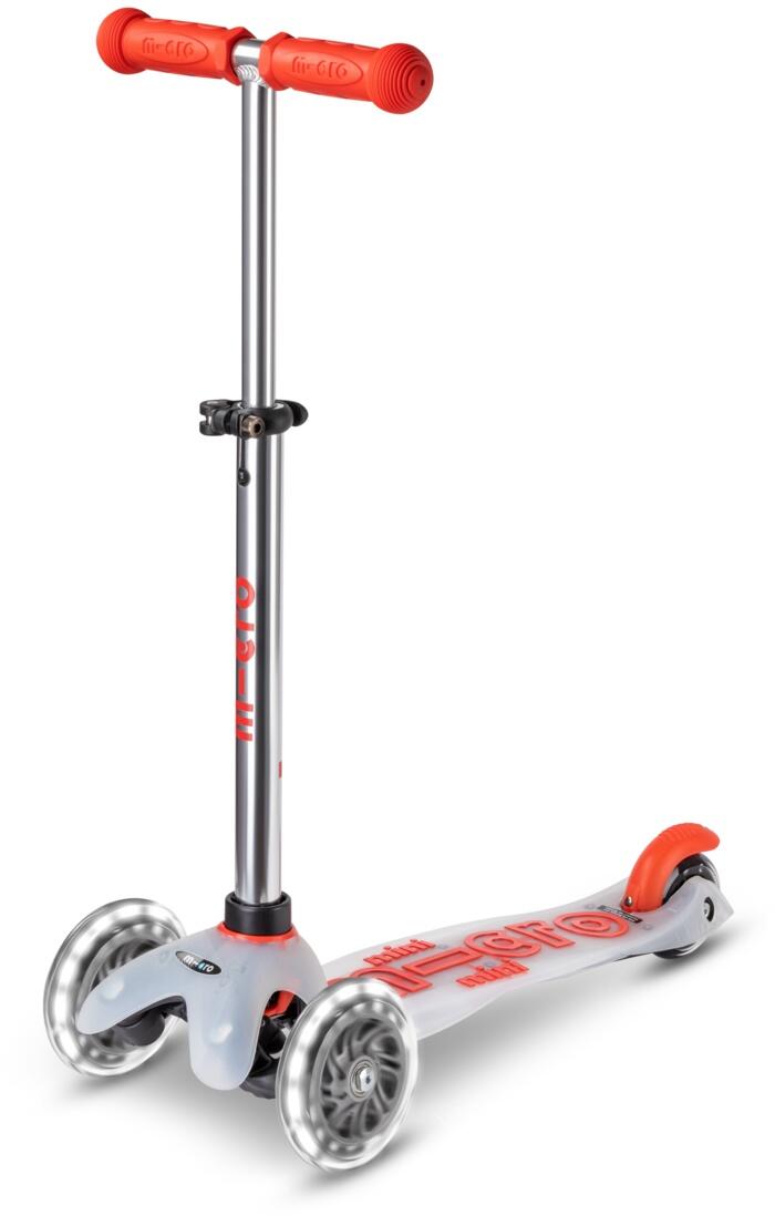 Micro Mini Deluxe Flux LED Kinderkickboard (red)