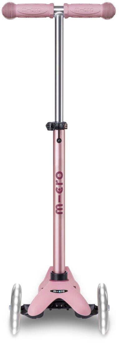 Micro Mini Deluxe Rock & Go LED Kinderkickboard (dusty rose)