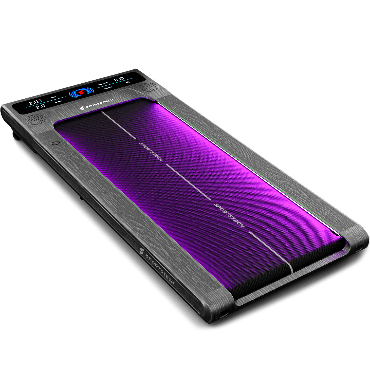 sWalk Laufband - Holzoptik grau