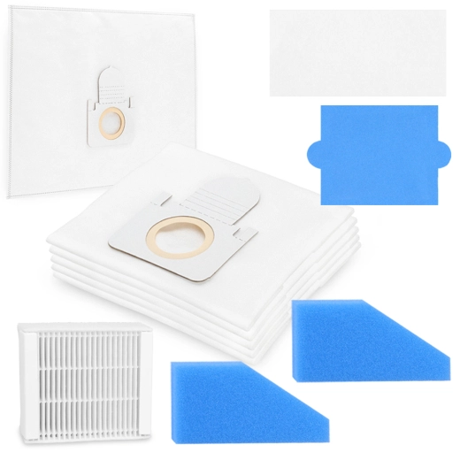 10 Beutel mit Filter Set für Thomas Aqua Pet & Family Anti Allergy kompatibel