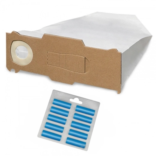 10 Staubsaugerbeutel Filtertüten und Duft Meeresfrische passend für Vorwerk Kobold 130 131