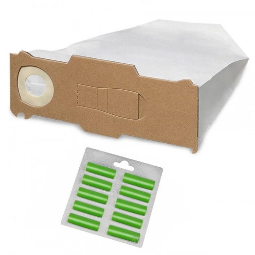 10 Staubsaugerbeutel Filtertüten und Duft Wald passend für Vorwerk Kobold 130 131