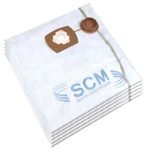 5 Industrie Staubsaugerbeutel für Makita VC4210M kompatibel, Entsorgungstüte mit Carbon