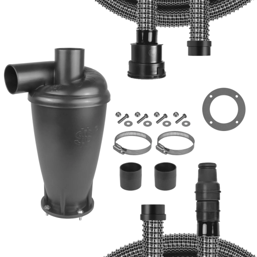 Zyklon-Vorabscheider-Set für Bosch GAS 25, GAS 50 M kompatibel Maschinenadapter 35mm