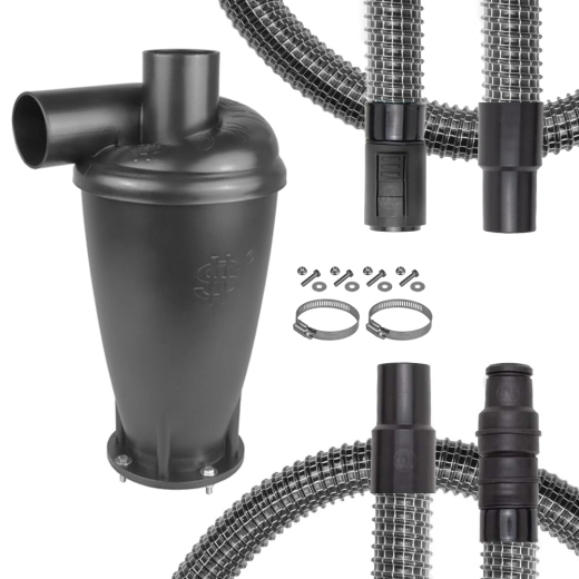 Zyklon-Vorabscheider-Set für Kärcher WD1 WD2 WD3 WD4 WD5 WD6 WD7... und A 2... Modelle kompatibel Maschinenadapter 35mm